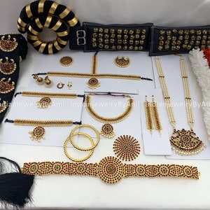 Bharatanatyam Dance Jewelry, Jadai, Ghungroo, Hair Bun, Rakodi, Waist belt | South Indian classical dance jewellery - GBSGC