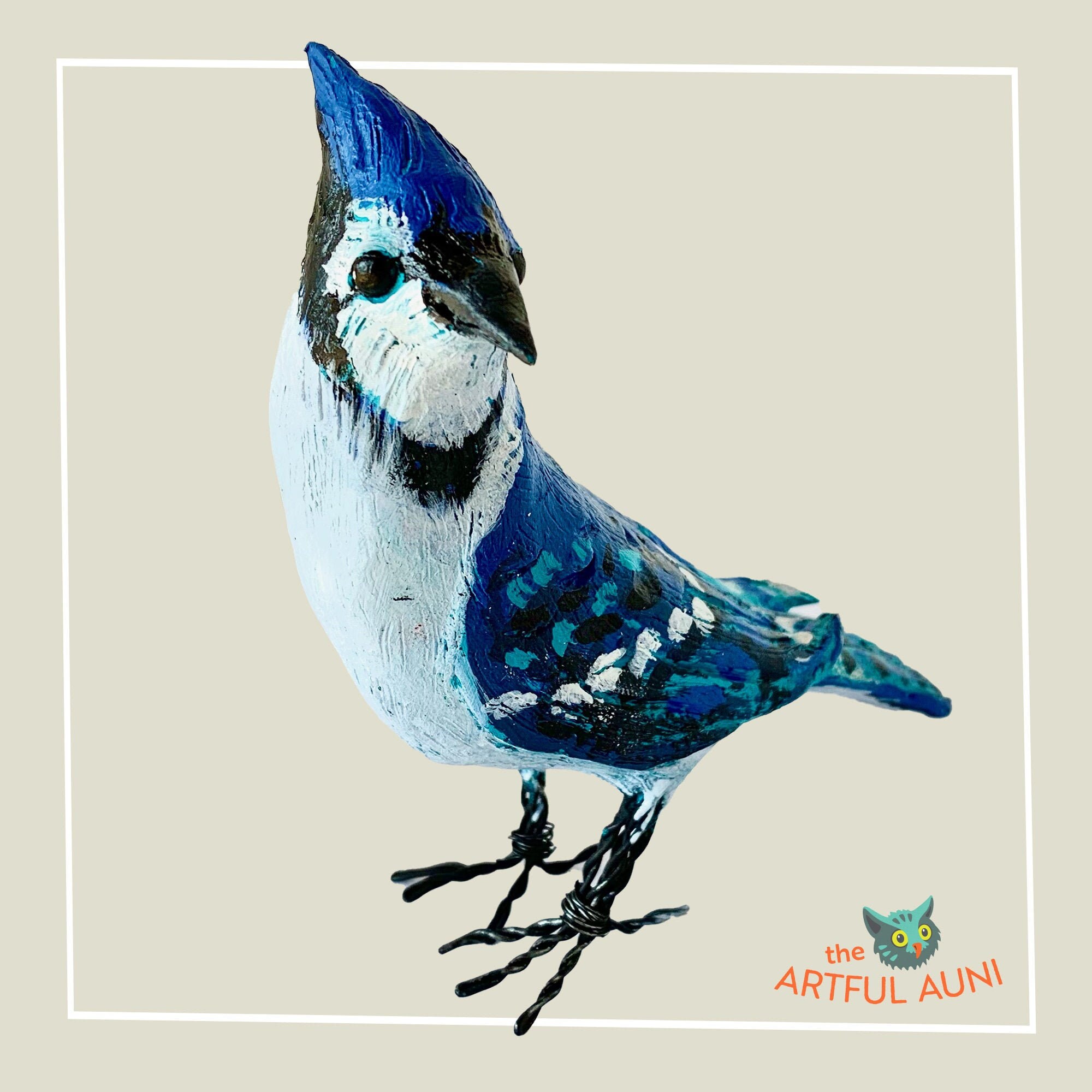 Clay Blue Jay Sculpture a Handmade Unusual Gift Which Ships Etsy UK