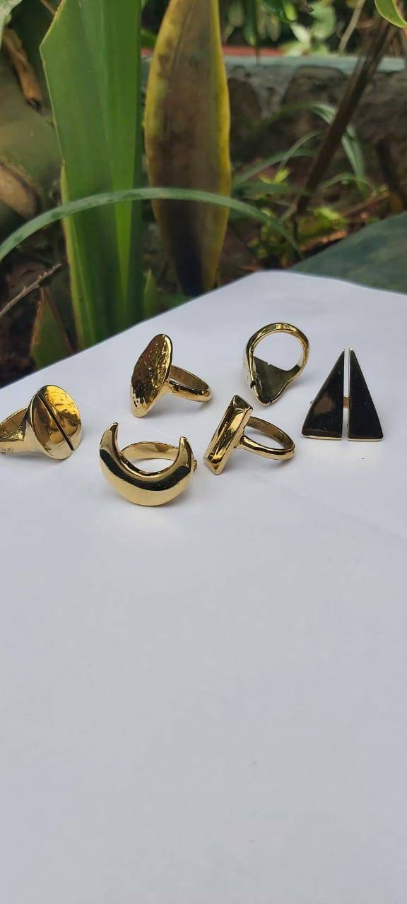 5african Brass Rings,kenyan Brass Rings,gift for Her,gift for Him