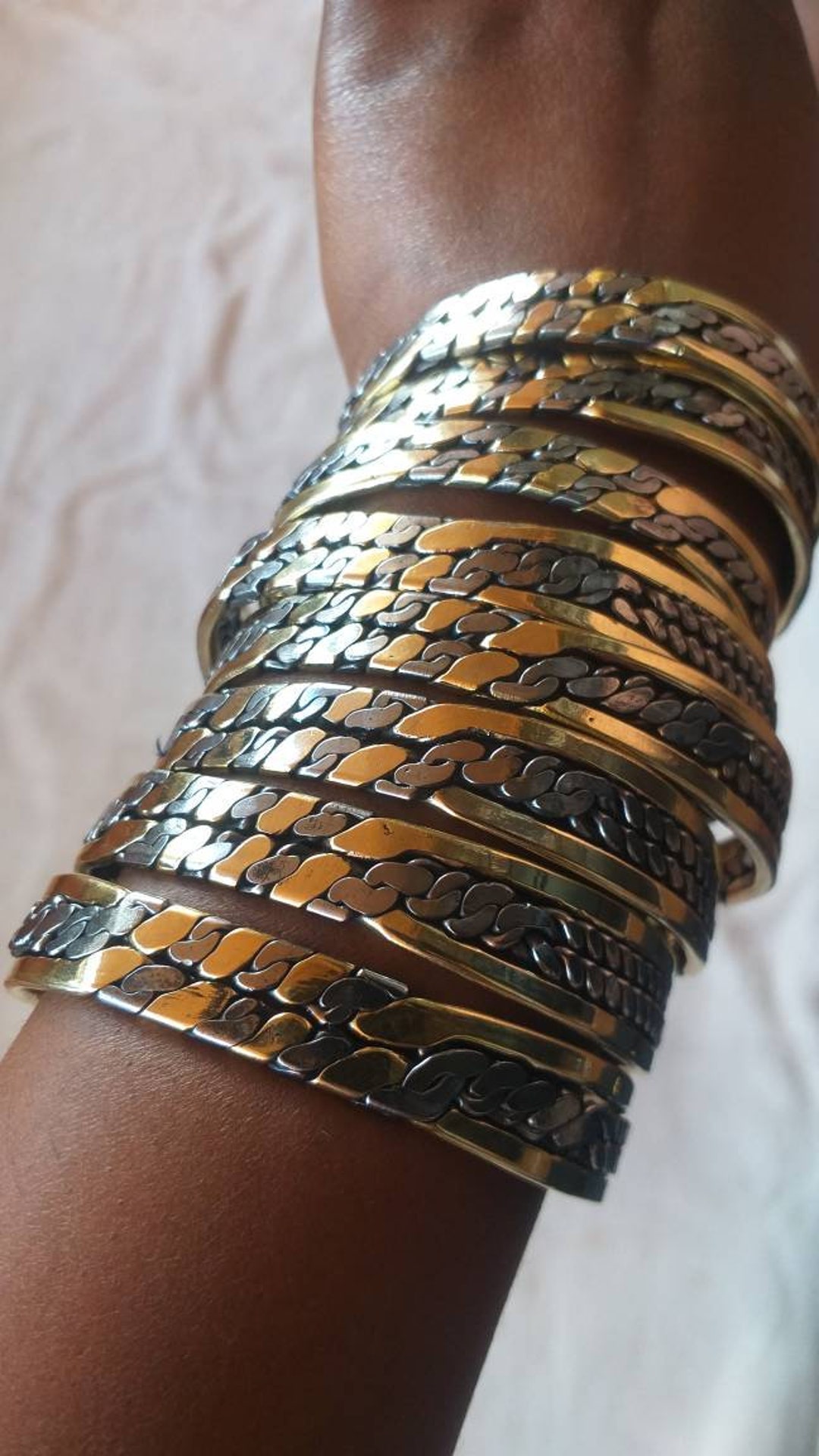 Kenyan Jewellery,silver and Brass Bracelets,african Bracelets,brass