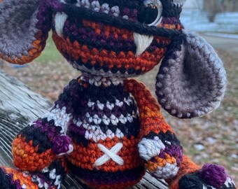 Calcetín de crochet Duende de peluche