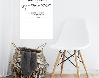 Homeschool Rules Poster