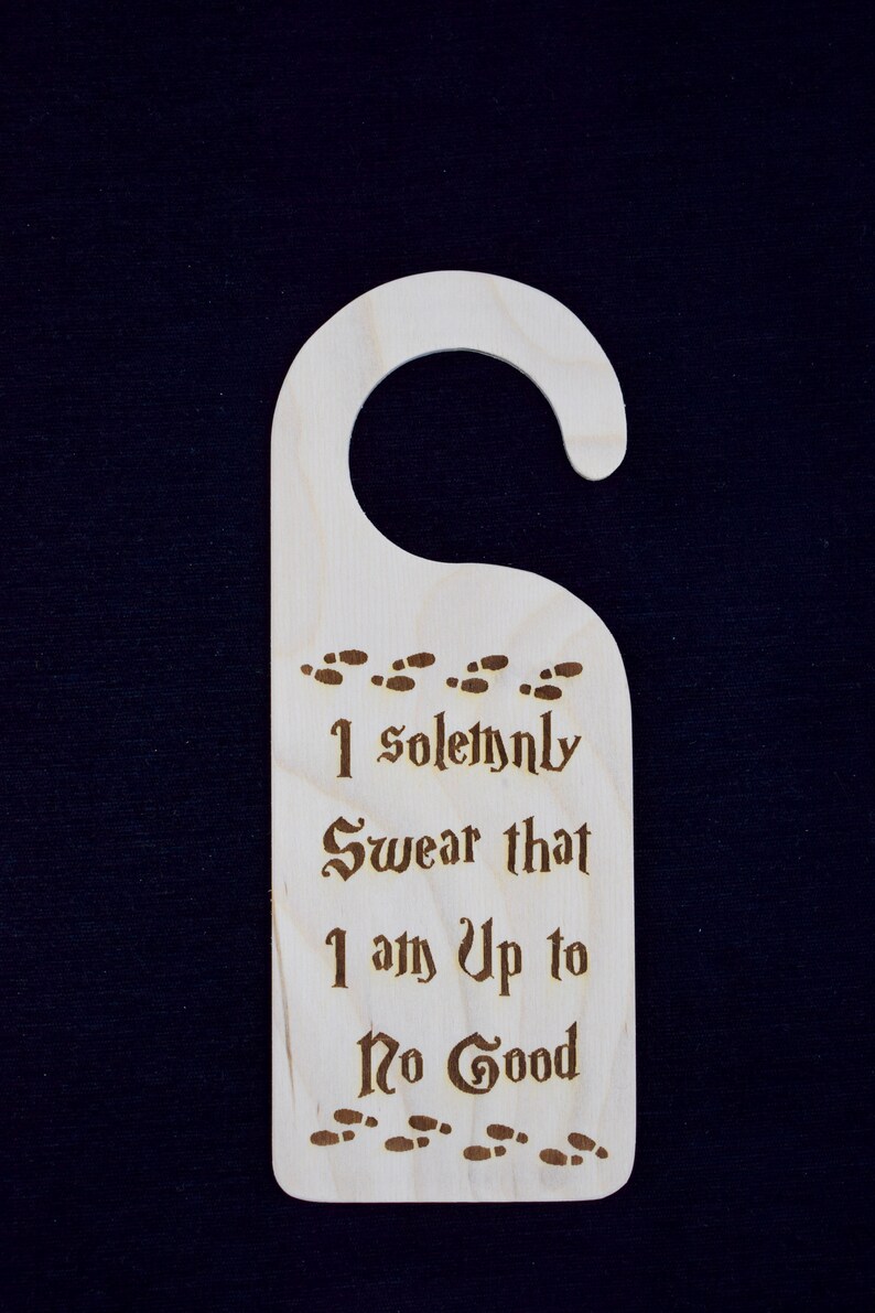 Harry Potter Themed Wooden Door Hanger | Etsy UK