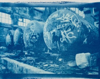 Abandoned chemical plant - 4 tanks - Rüdersdorf (art print)