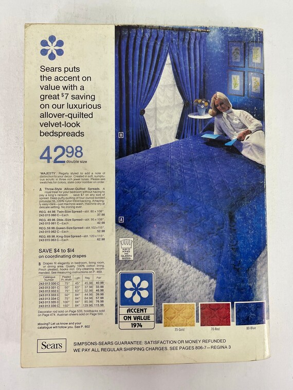 1974 Sears Spring and Summer Catalogue - Etsy