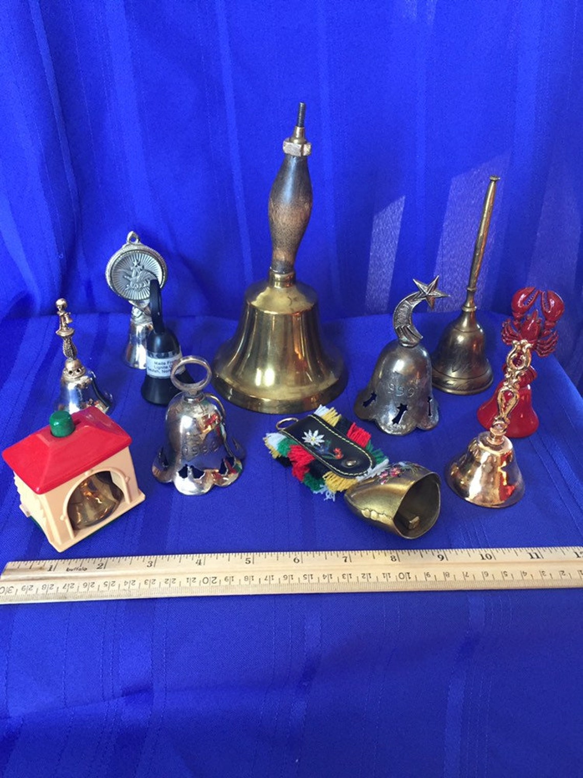 11 Bells. Assorted Vintage Bells. Etsy UK