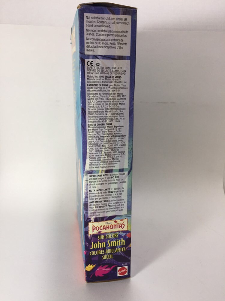 1995 Pocahontas John Smith Sun Colors by Mattel - Etsy