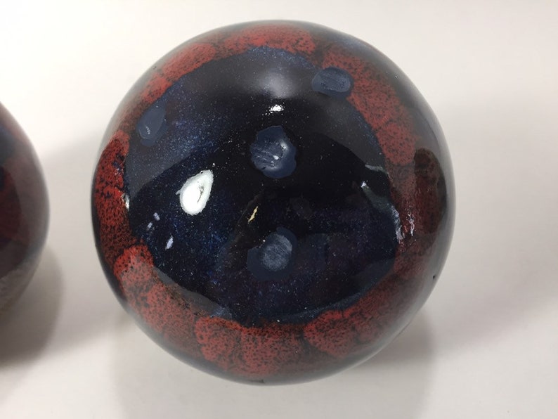 Vintage Carpet Balls / 2 With Matching Pattern and 1 Single Etsy