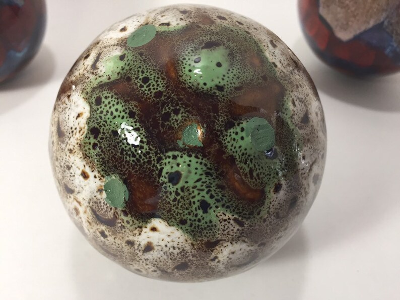 Vintage Carpet Balls / 2 With Matching Pattern and 1 Single Etsy