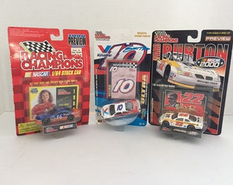 Preview Editions / 3 Vintage Nascar Racing Champions Cars from 1996, 2000 and 2004