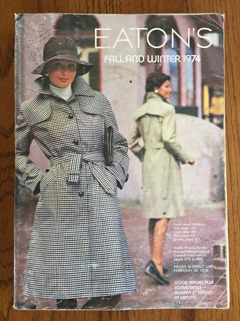 1974 Eatons Fall and Winter Catalog - Etsy