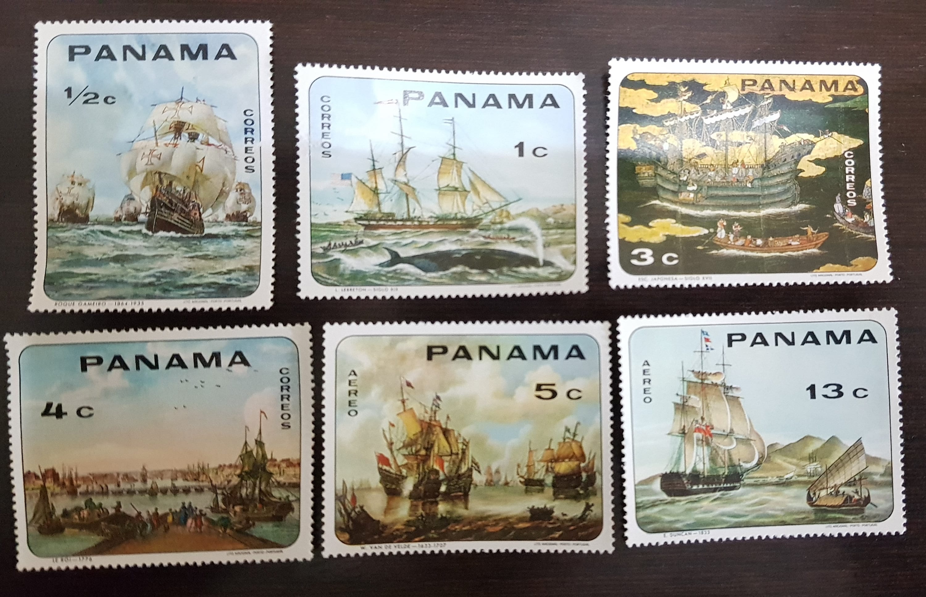 Stamps 1968 Panama. Full Set 6v MNH. Paintings 17th to 19th - Etsy