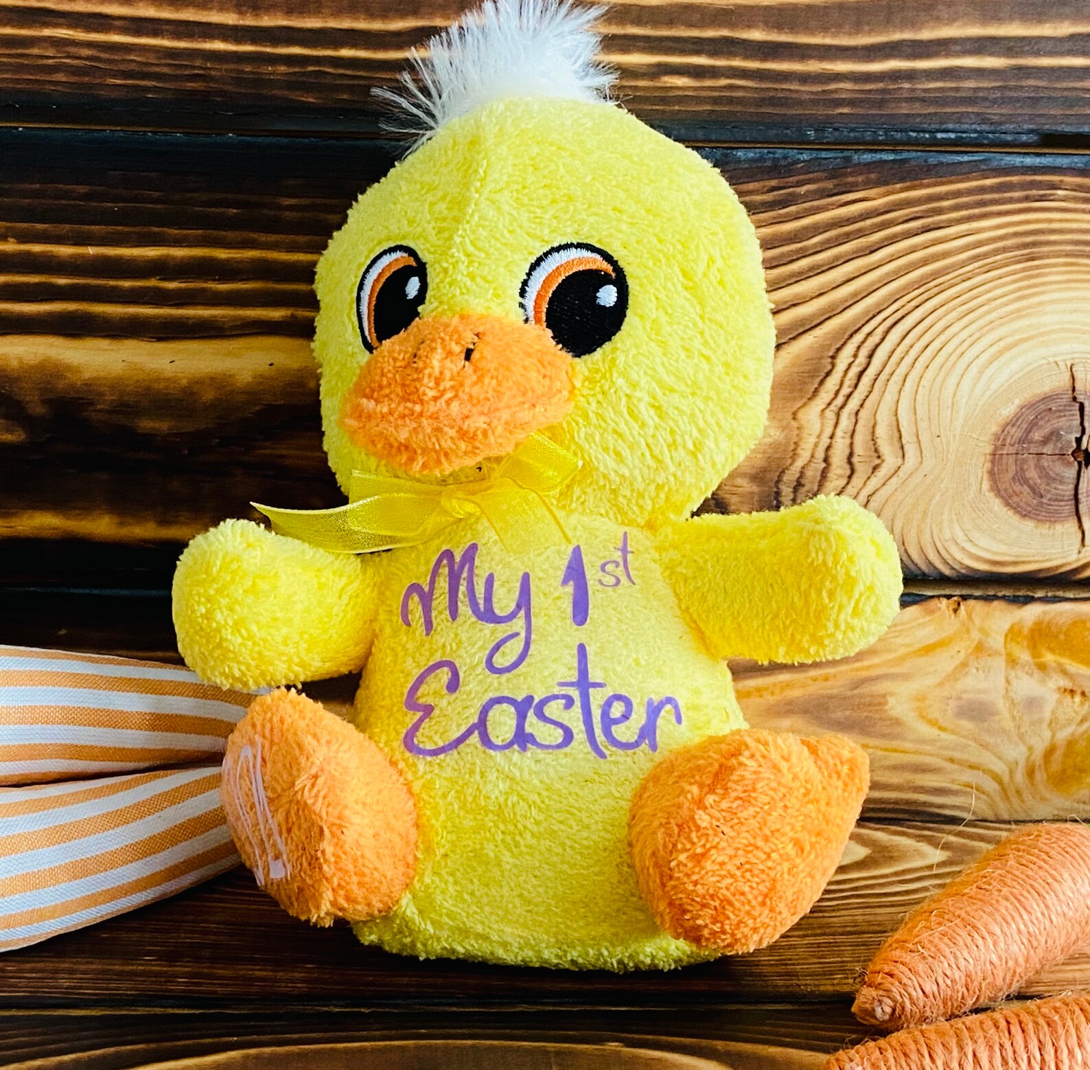 Personalized Easter Stuffed Animals Ducks Lambs Bunnies with Etsy