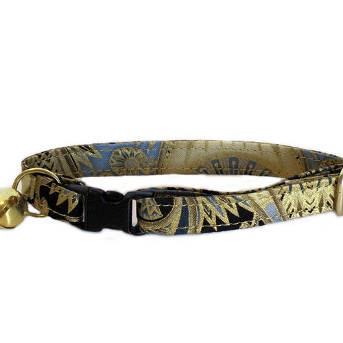 Cat Collar the Lola Gold Sparkle Etsy