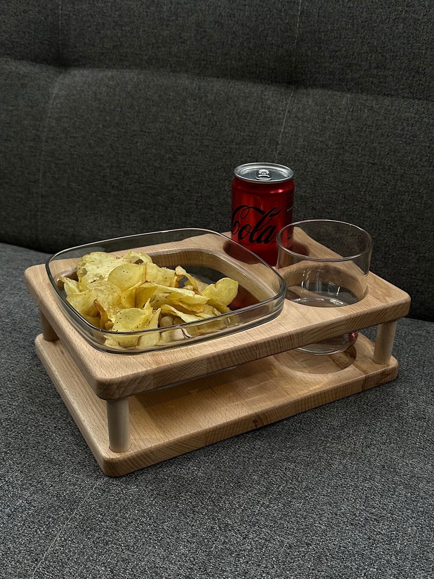 Serving Tray Wood Wine Box Stag's Leap Cellars Coffee Table Tray