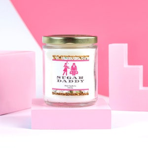 Sugar Daddy-Fresh Scent-Funny Candle-Bachelorette-Gag Gift-