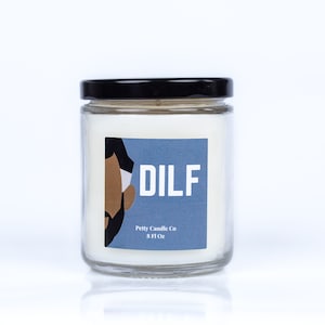 DILF Candle – Masculine Scented Candle, Funny Gifts for Men, Unique Candle for Dad, Gifts for Him, Masculine Decor, Scented Gifts for Him