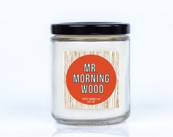 Mr. Morning Wood-Palo Santo-Masculine-Mandle-Woodsy-Gifts for him-Candle