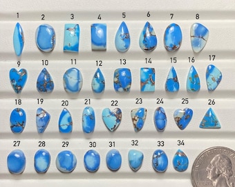 Natürliche Golden hill Türkis cabochon lose Edelsteine für die Schmuckherstellung. CODE 2492