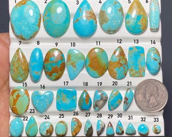 Natürlicher Kingman-Türkis-Cabochon, loser Edelstein für die Schmuckherstellung. 2518