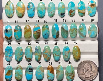 Kingman Mohave Türkis Cabochon. Beste Qualität. Loser Edelstein für die Schmuckherstellung. ARTIKELNUMMER 2486