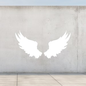 Large Angel Wings Wall Decal - Mural