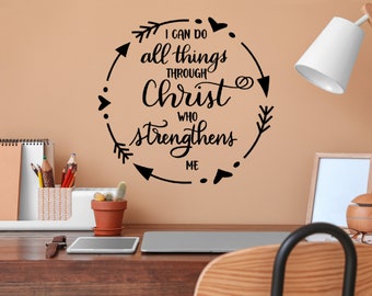 Wall Decal- I can do all things through Christ
