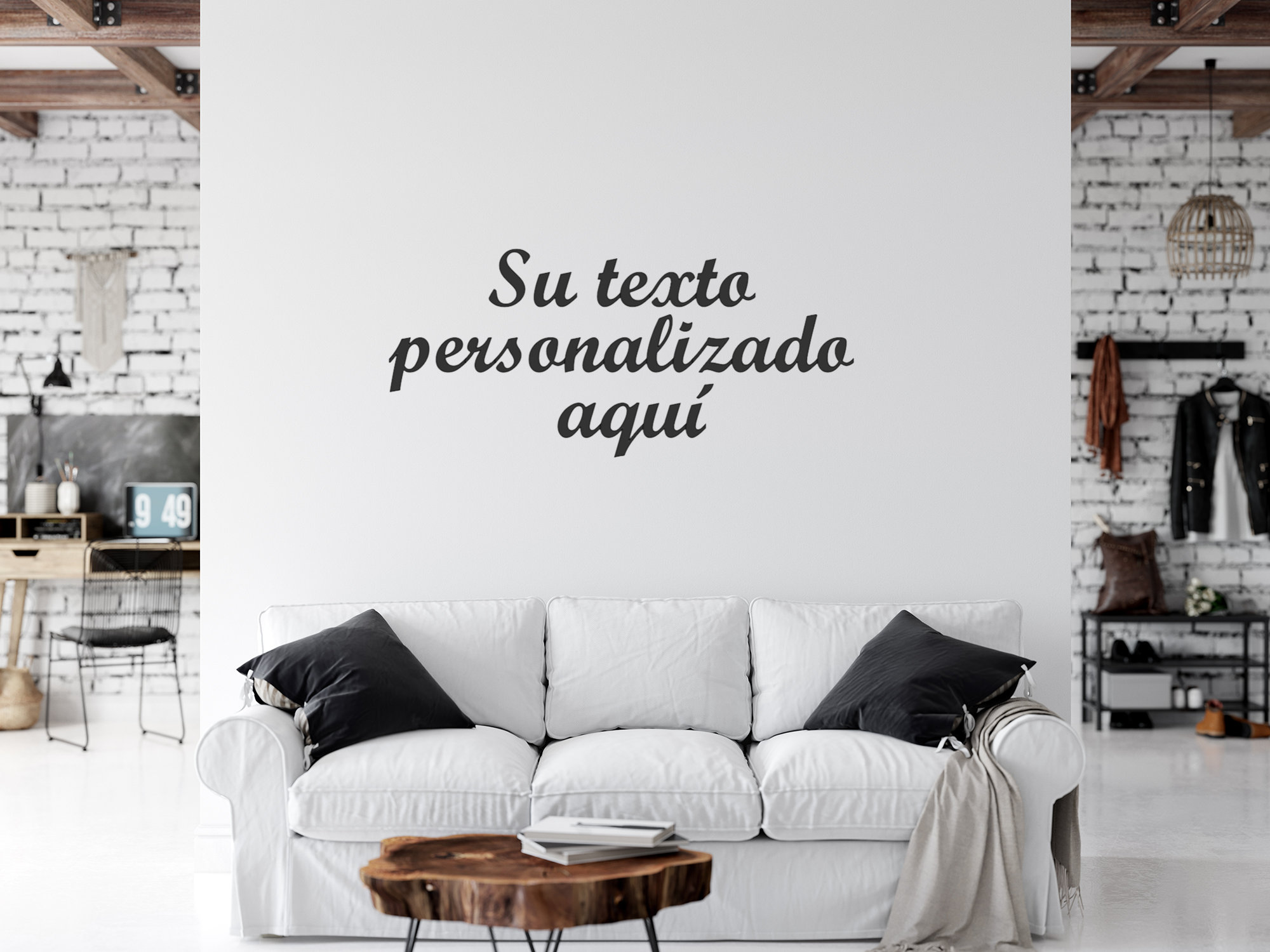 Wall-Decal- Calcomanía de pared de texto personalizado-español