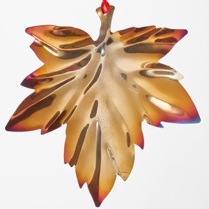 Little Maple Leaf Weihnachtsdekoration, Dekanteretikett in buntem Edelstahl, Wichtelgeschenk, Lehrergeschenk oder für selbstgemachte Produkte