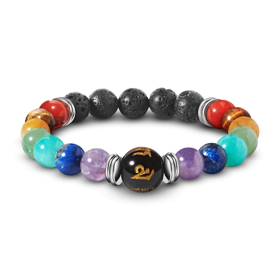 Braccialetti Chakra Farfume Con Cristalli | Diaspro Kambaba E Albero Della Vita | Regalo Spirituale