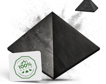 Original Schungit Pyramide aus Russland (Karelien) | Poliert | Shungite Pyramid | Shungit Pyramide mit Zertifikat