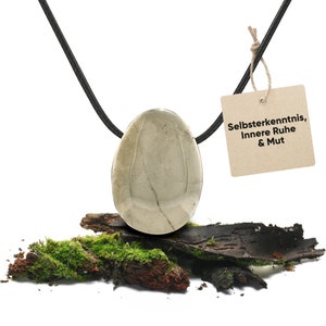 Pyrite gemstone necklace | Drop pendant | Crystal necklace with healing stone pendant including cord | Real healing stone necklace