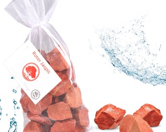 1000 g ruwe rode jaspisstenen | 100% echte kristallen | Natuurlijke edelstenen | Te gebruiken als waterstenen, helende stenen, chakrastenen