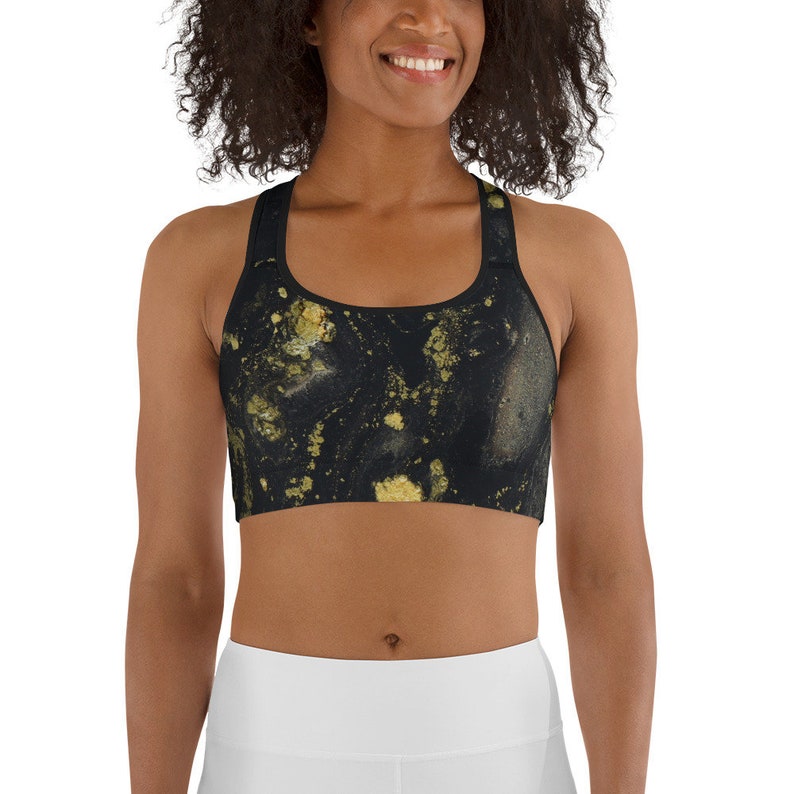 Gold flake Sports bra