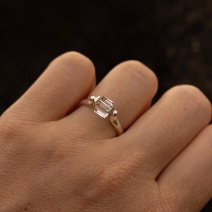 Anillo de manifestación / Anillo de propósito / Anillo giratorio de plata / Anillo para aliviar la ansiedad / Anillo minimalista / Anillo antiestrés / Regalo de Navidad