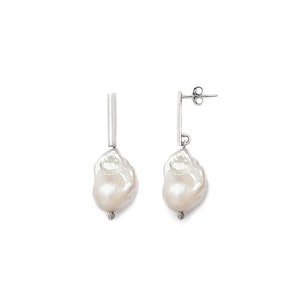 Fireball pearl earrings image 2