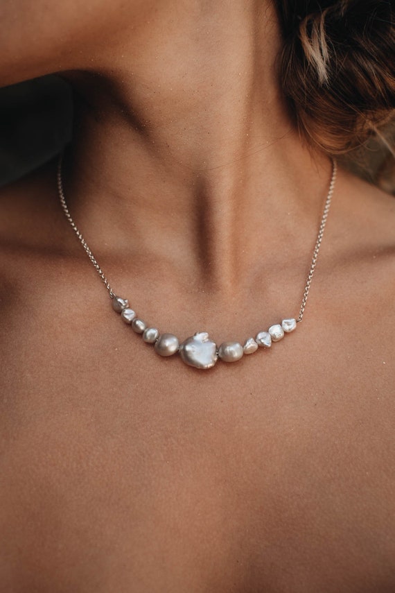 Black friday pearl necklace cheap deals