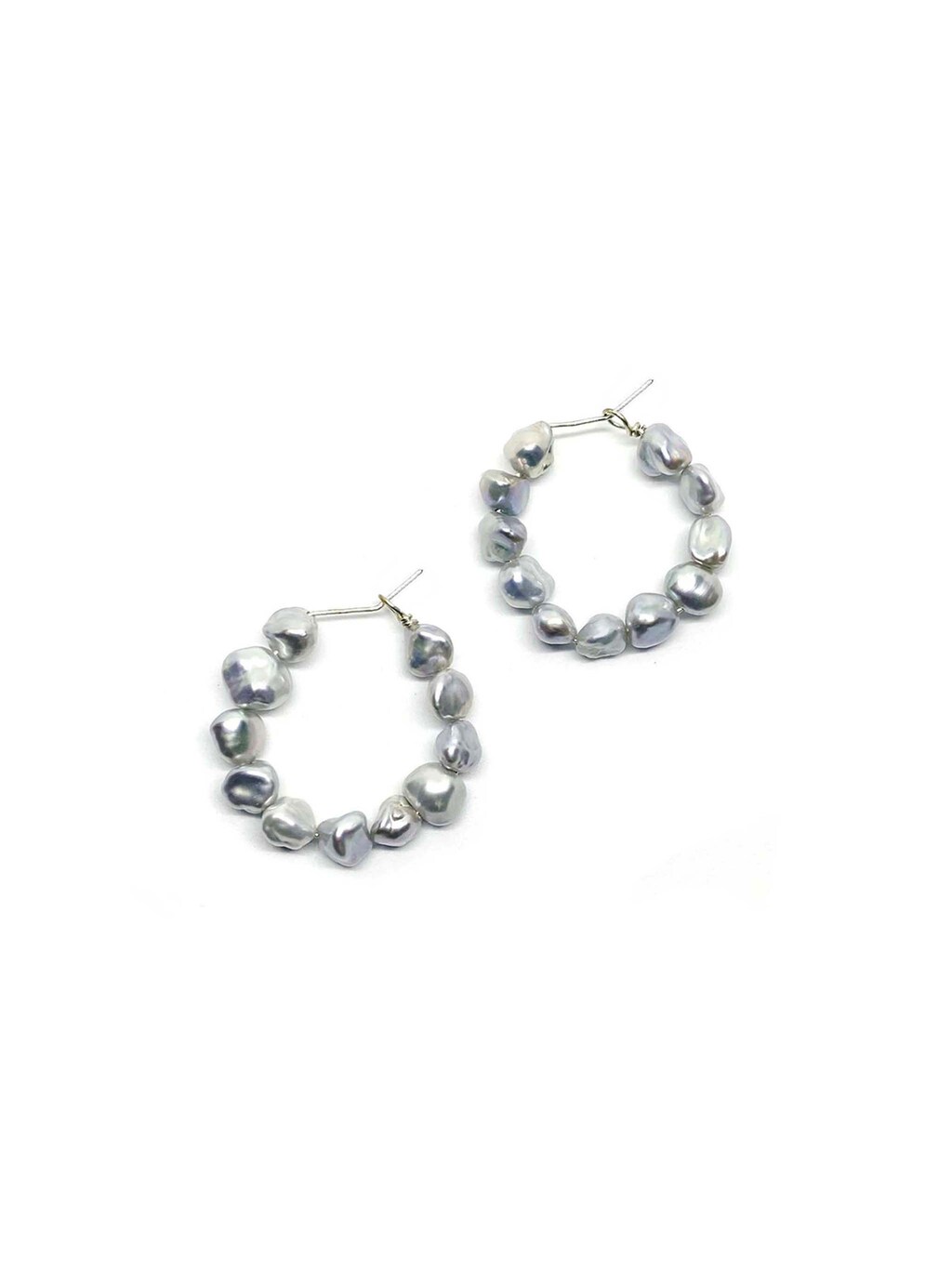 Orecchini A Perla D'Acqua Dolce Keshi SECRET & YOU - Grandi 15-16mm In Argento 925 Placcato Oro 18k