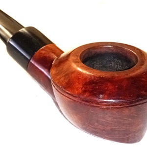 Vintage No Name SAUCERBOWL BULLMOOSE imported Briar Pocket Pipe XLNT!