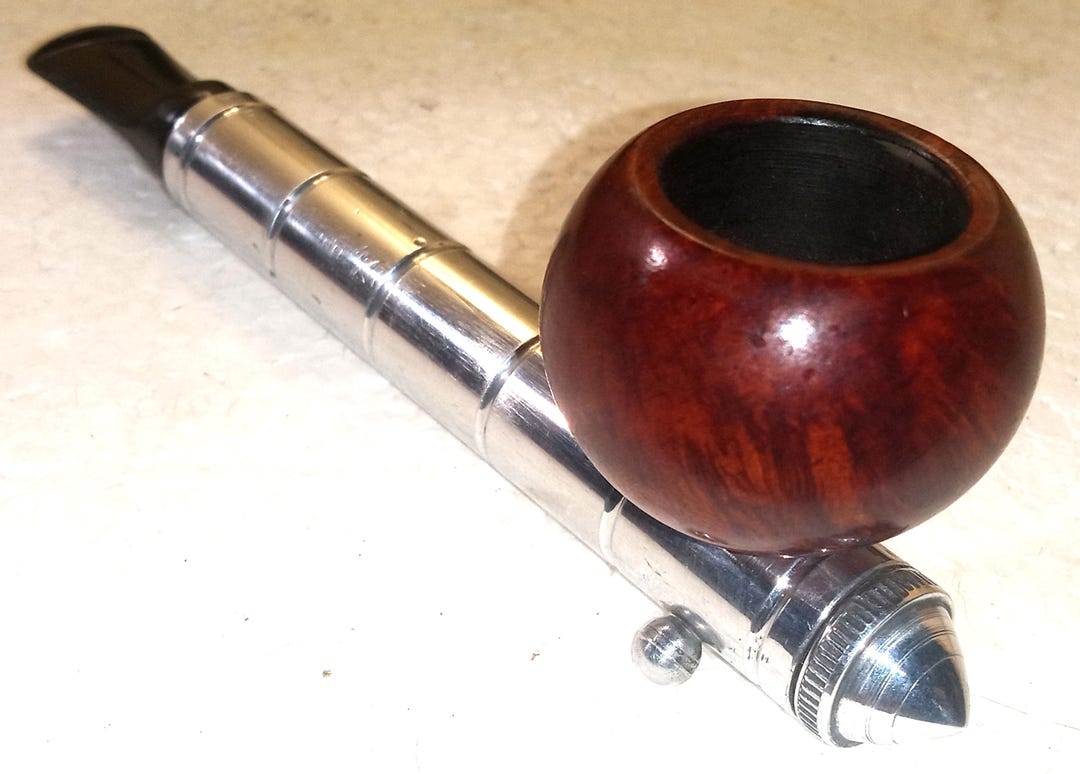 Vintage 1940's ZEPHAIR Rare Aluminum ROCKET Radiator Estate Pipe Very ...