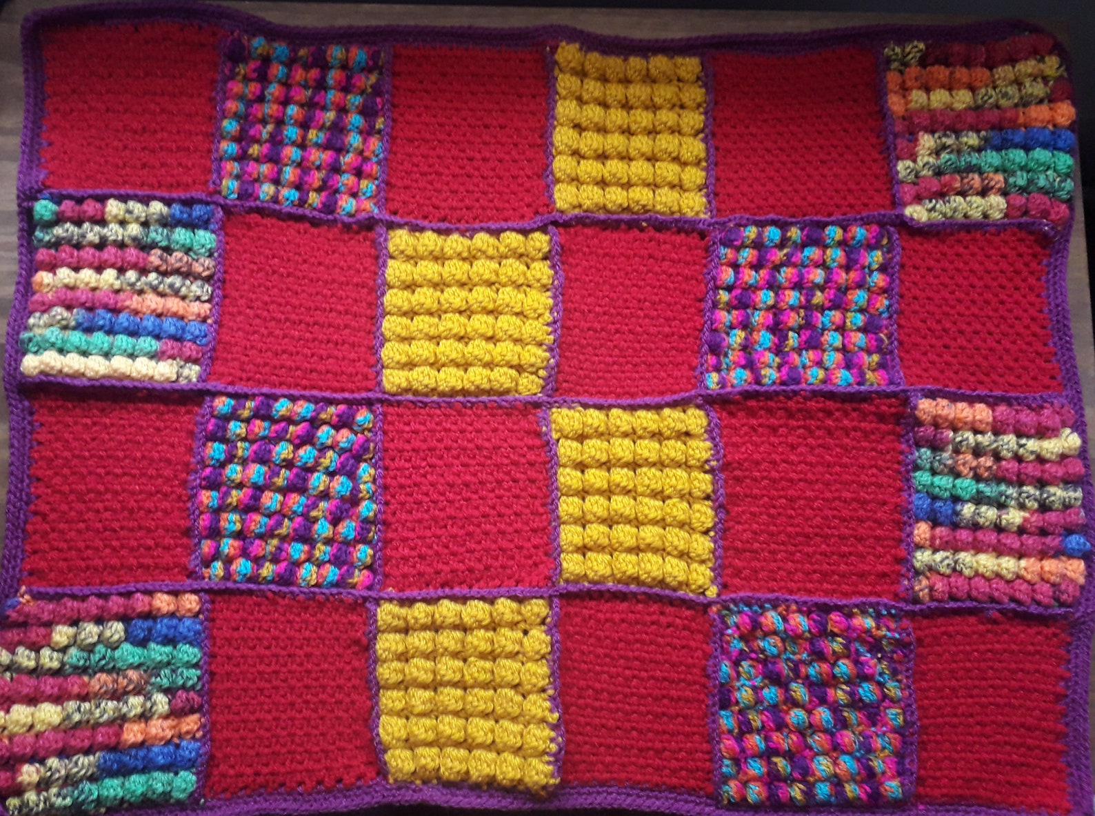 Crochet Patchwork Baby Blanket Etsy