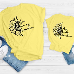 You Are My Sunshine Matching Mommy & Me Shirts - SOLD INDIVIDUALLY
