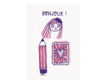 bonjour - dinA5