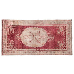 5.7 x 3 ft - 176 x 94 cm  Vintage Turkish Rug, Antique Carpet, Oushak Rug, Pastel Colors Rugs, Turkey Rug, Area Rugs, Vintage Carpets