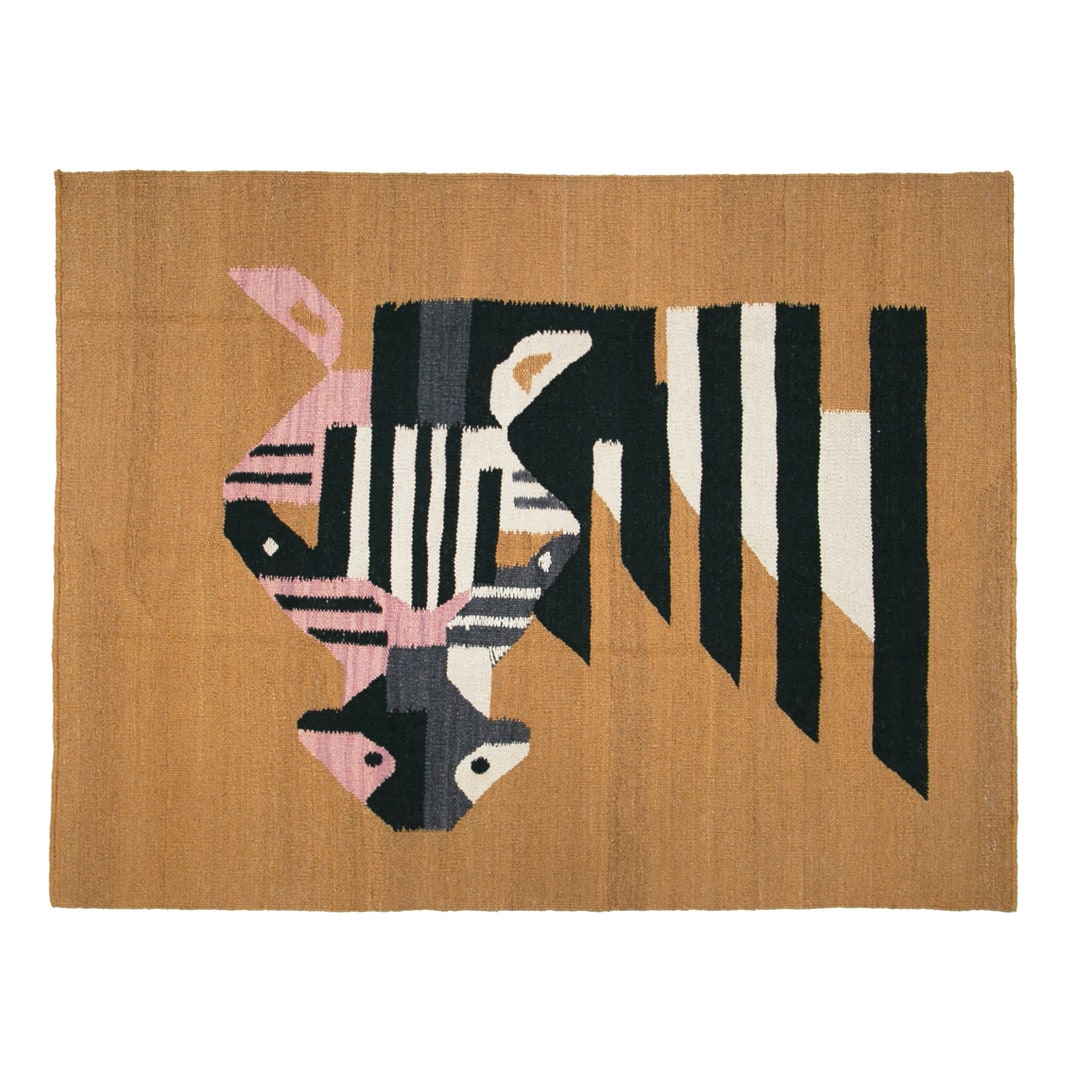 4.5 X 3.6 Ft 138 X 112 Cm Handmade Zebra Rug Zebra Carpet Etsy