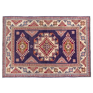 4.9 x 3.4 ft - 151 x 105 cm  Afghan Kazak Rug, High Quality Rug, Shirvan Rug, Bedside Rug, Oushak Rug, Boho Rug, Caucasian Rug, Bedside Rug