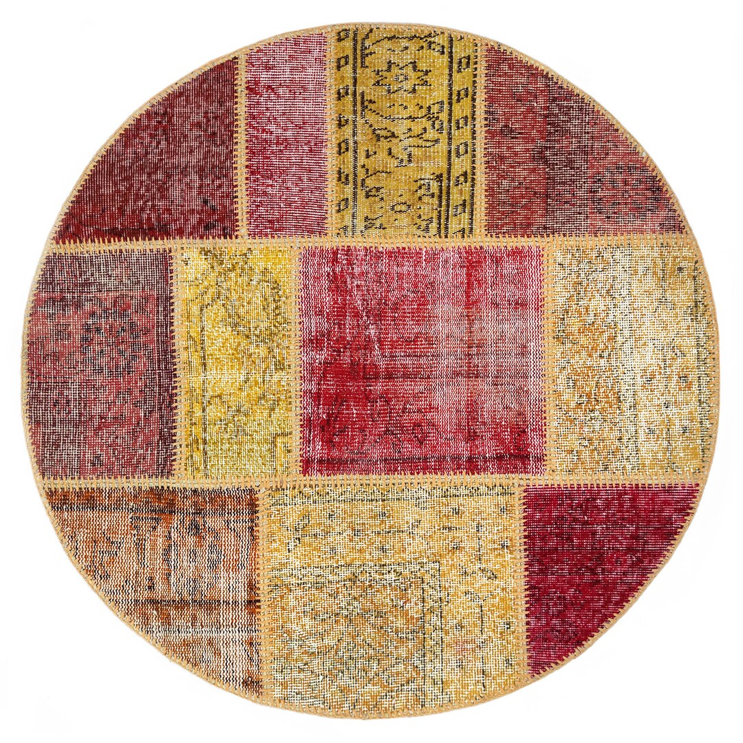 4 X 4 Ft 122 X 122 Cm Round Rug, Handmade Rug, Circle Rug, Round Carpet ...