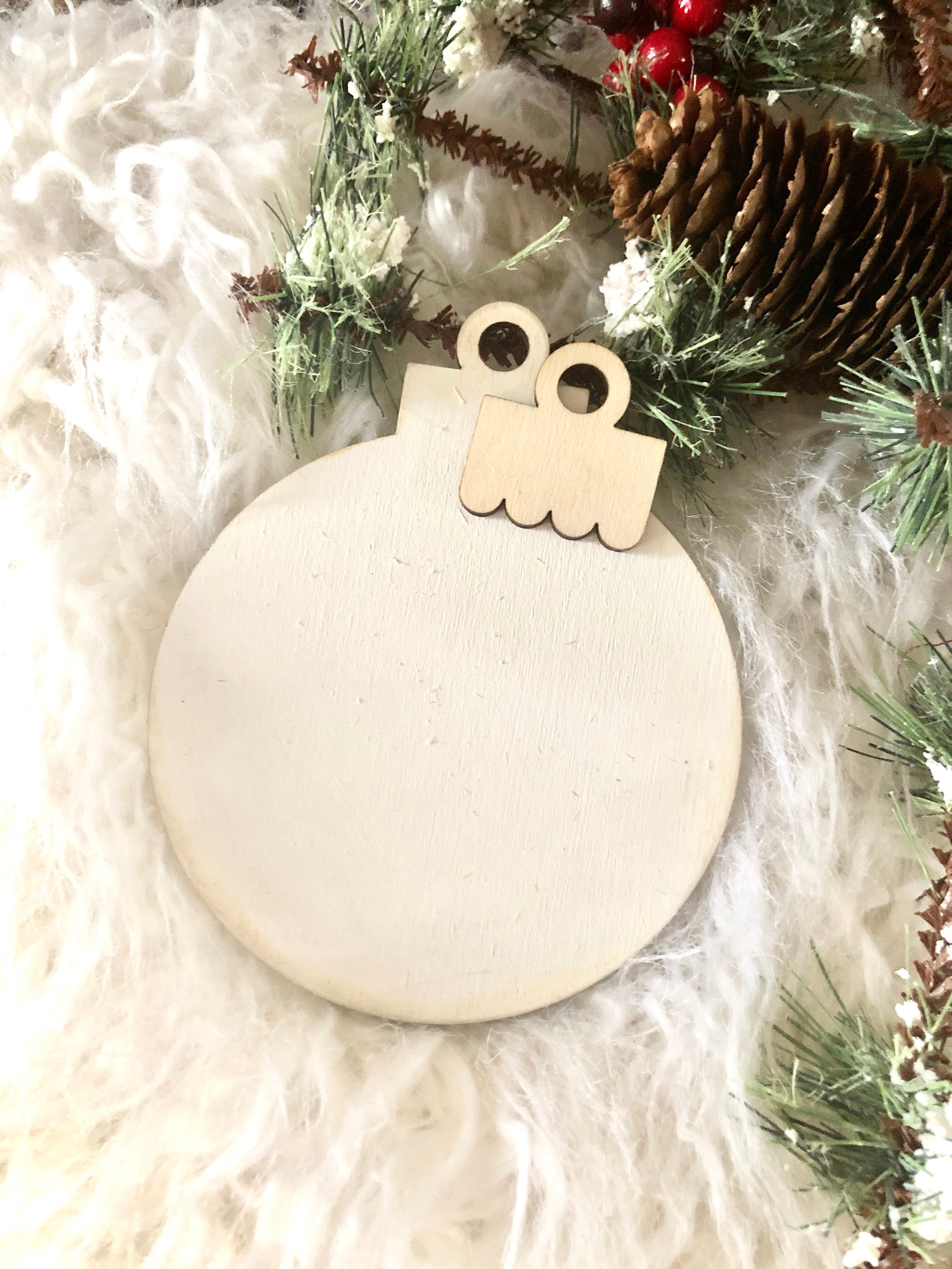 Christmas Ornament Circle Shape acrylic blank 2.5 inch –