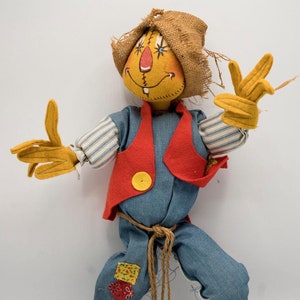1976 Annalee 19&quot; Tall Scarecrow Figure Thanksgiving Fall Harvest No Stand Vintage