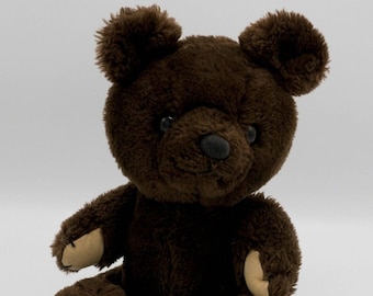 Vintage 1981 Jointed Dakin Yellowstone Teddy Bear Plush 10&quot; Brown Theodore RARE